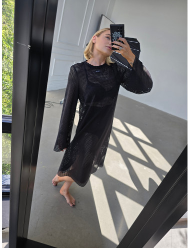 Dress with small holes