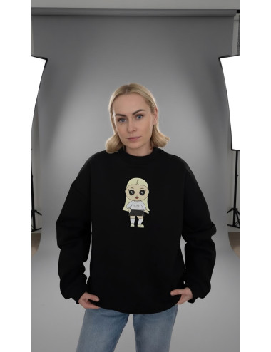 Džemperis su blondine lėlyte