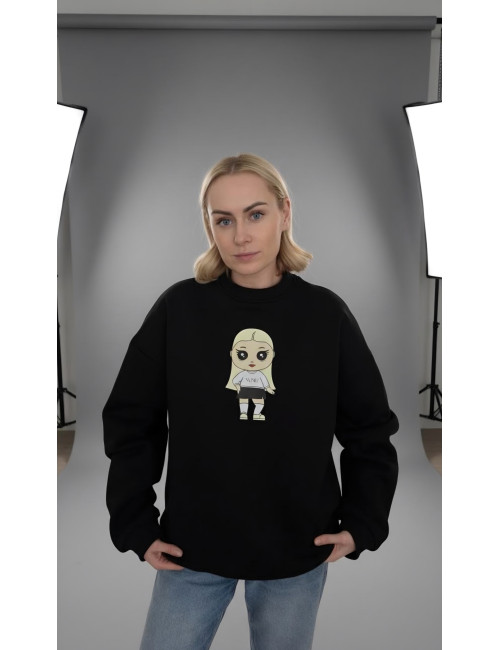 Džemperis su blondine lėlyte